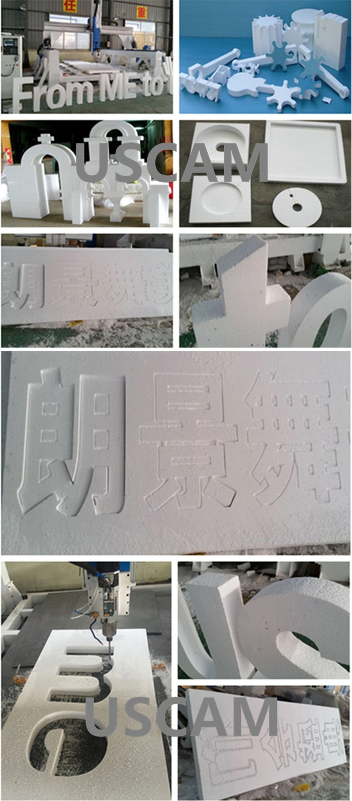 Foam Cutting 4 Axis 3D CNC Milling Machine for EPS, Styrofoam, PU, Polystyrene, Polyurethane Foam CNC Engraving Router Machine