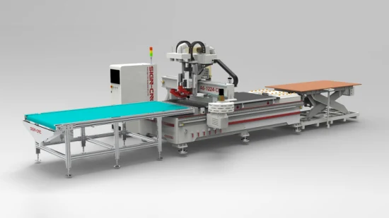 Carico e scarico automatico della fresatrice CNC Nesting Atc per la produzione di mobili in legno